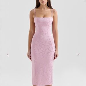 House of CB Blush Pink Midi Dress